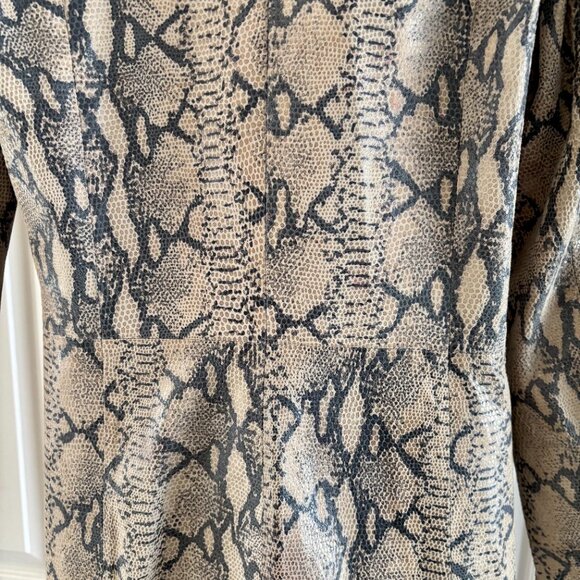 Vintage Rogue Snakeskin Leather Jacket - 100% Genuine Leather - Picture 3 of 8